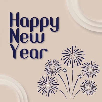 Happy New Year Fireworks