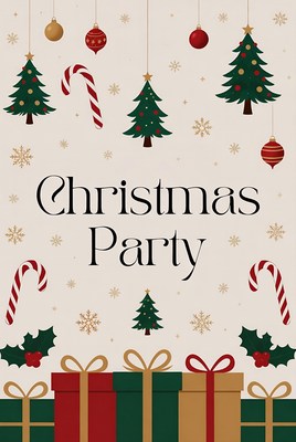 Christmas Party Invitation Illustration