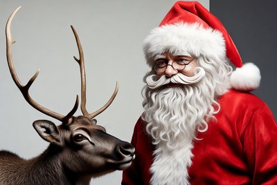 Santa Claus with Reindeer