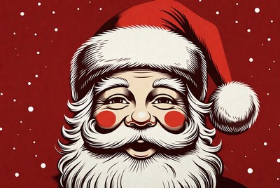 Smiling Santa Claus Portrait