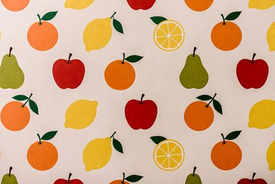 Colorful Fruit Pattern Illustration