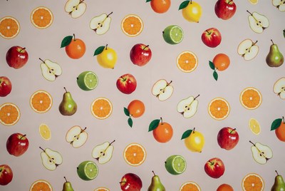 Colorful Fruit Slices Pattern