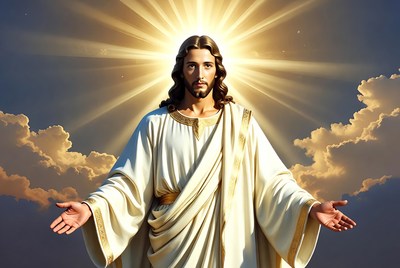 Jesus Christ with radiant halo