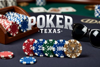 Texas Hold'em Poker Chips Cards