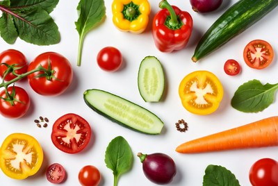 Fresh Vegetables Flat Lay