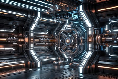 Futuristic Sci-Fi Corridor Interior