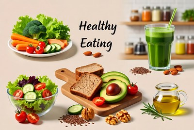 Healthy Eating Food Illustration