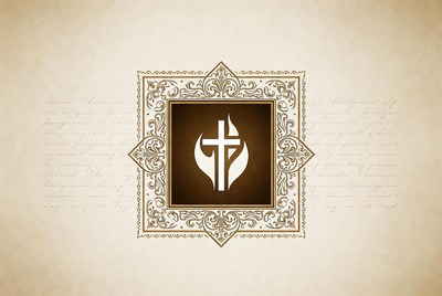 Ornate Cross with Flames