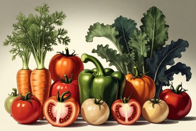 Fresh Vegetables Illustration