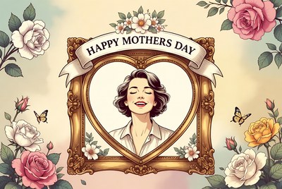 Happy Mother's Day Illustration