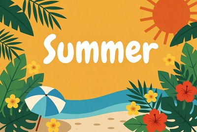 Summer Beach Illustration