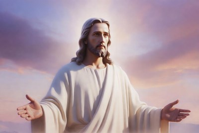 Jesus Christ with arms outstretched