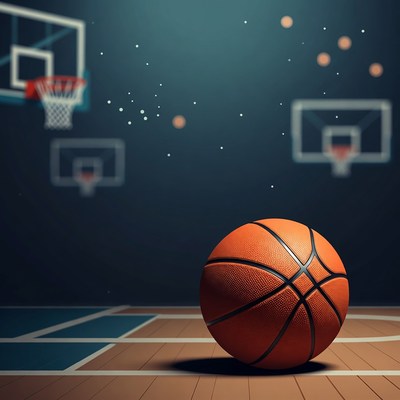 Basketball on Indoor Court