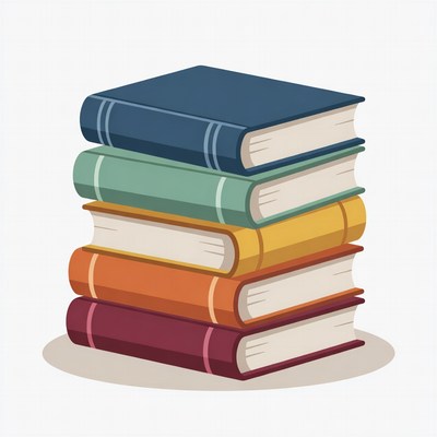 Stack of Colorful Books