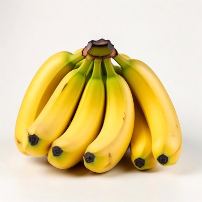 Bunch of ripe yellow bananas