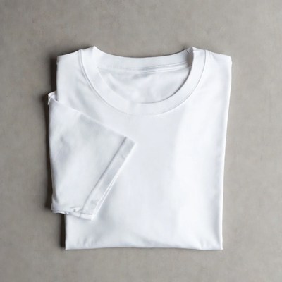 Folded White T-Shirt