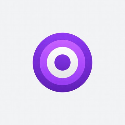 Purple Gradient Target Icon