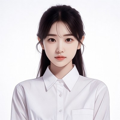 Asian woman in white shirt