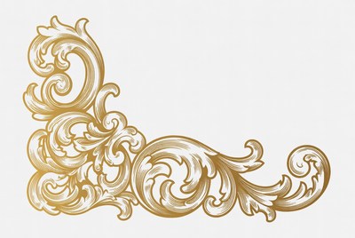 Gold Ornate Corner Design