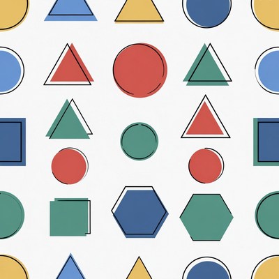 Colorful Geometric Shapes Pattern