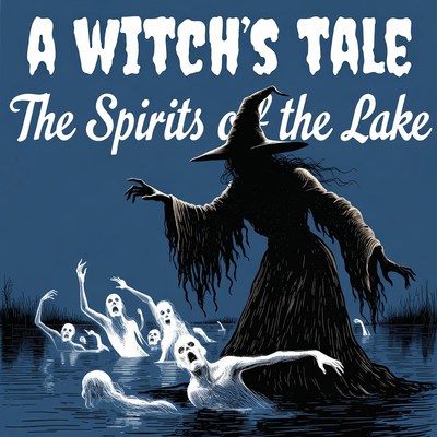 Witch Raising Lake Ghosts Illustration