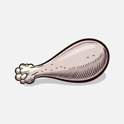 Chicken Drumstick Illustration