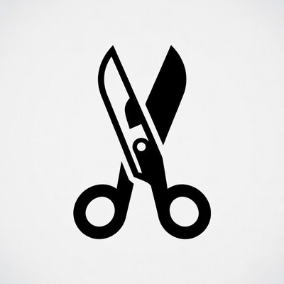 Black Scissors Icon