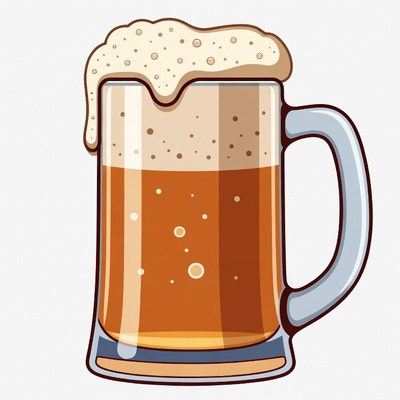 Foamy Beer Mug Illustration
