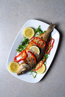 Grilled Sea Bass with Lemons and Peppers