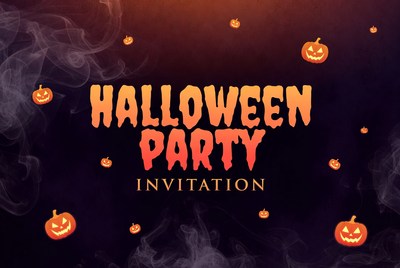 Halloween Party Invitation Clipart
