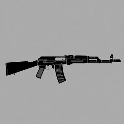 AK-47 Rifle Silhouette