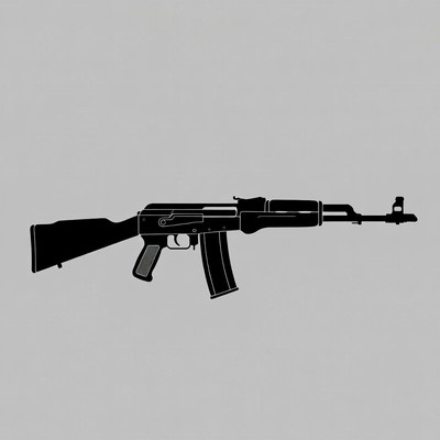 AK-47 Rifle Silhouette