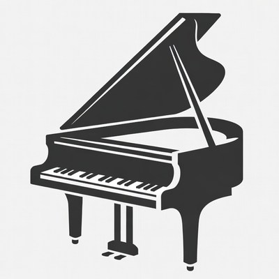 Grand Piano Illustration