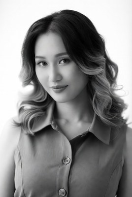 Asian woman with wavy hair