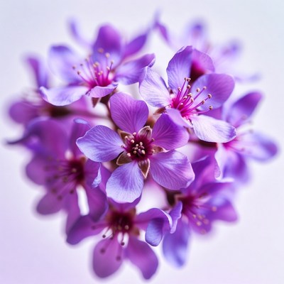 Purple flower cluster