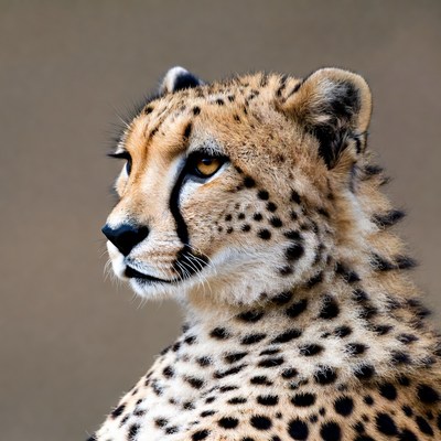 Cheetah with intense yellow eyes