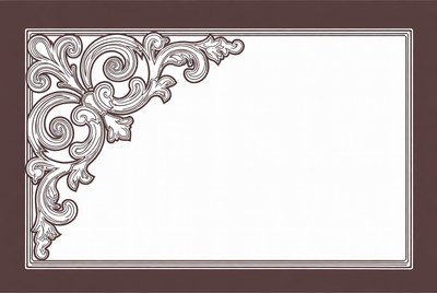 Ornate Corner Frame Illustration