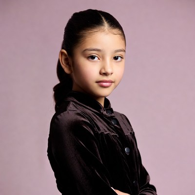 Young Asian girl arms crossed