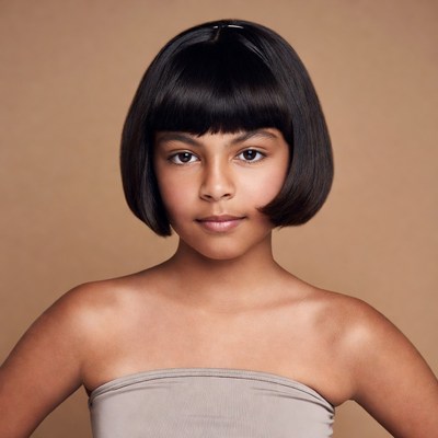 Girl with bob haircut
