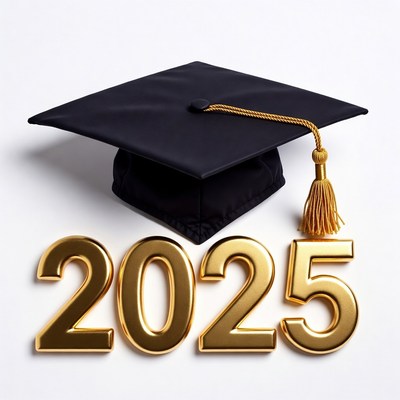 Graduation Cap with 2025