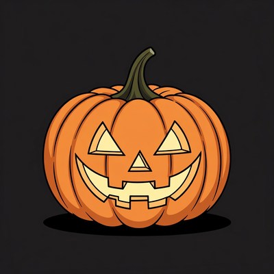 Cartoon Jack-o'-lantern Pumpkin