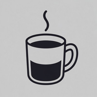 Steaming Coffee Mug Icon