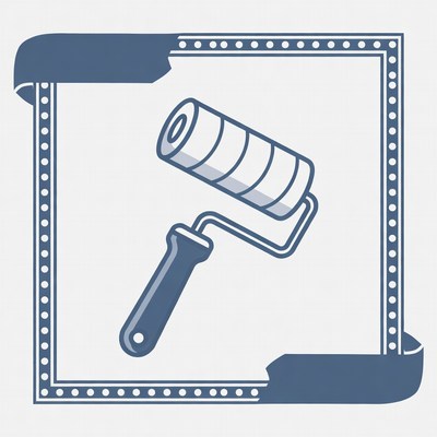 Paint Roller Illustration