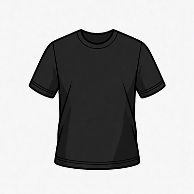 Black T-Shirt Clipart