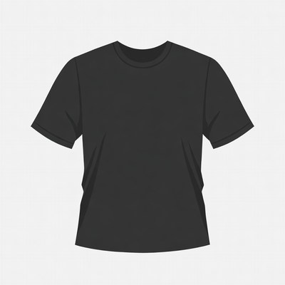 Black T-Shirt Illustration