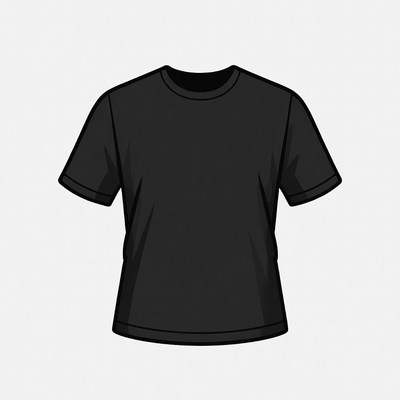 Black T-Shirt Clipart