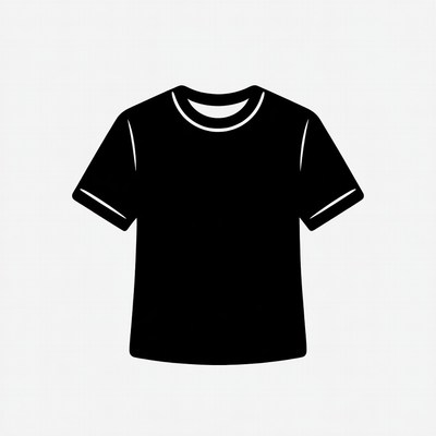 Black T-shirt Icon