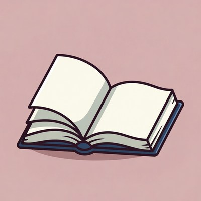 Open book illustration