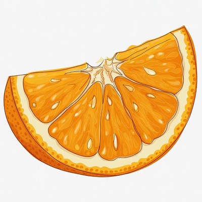 Orange slice illustration