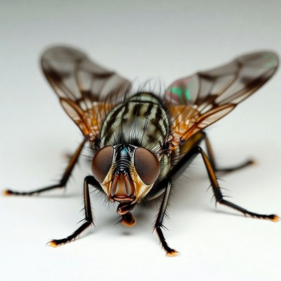 Close-up of house fly